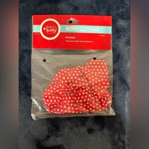 Scentsy Buddy Red Polka Dot Swimsuit outfit